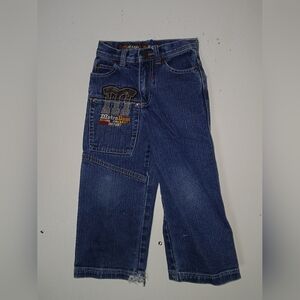 Dkny Blue Denim Jeans with Embroidered Pocket